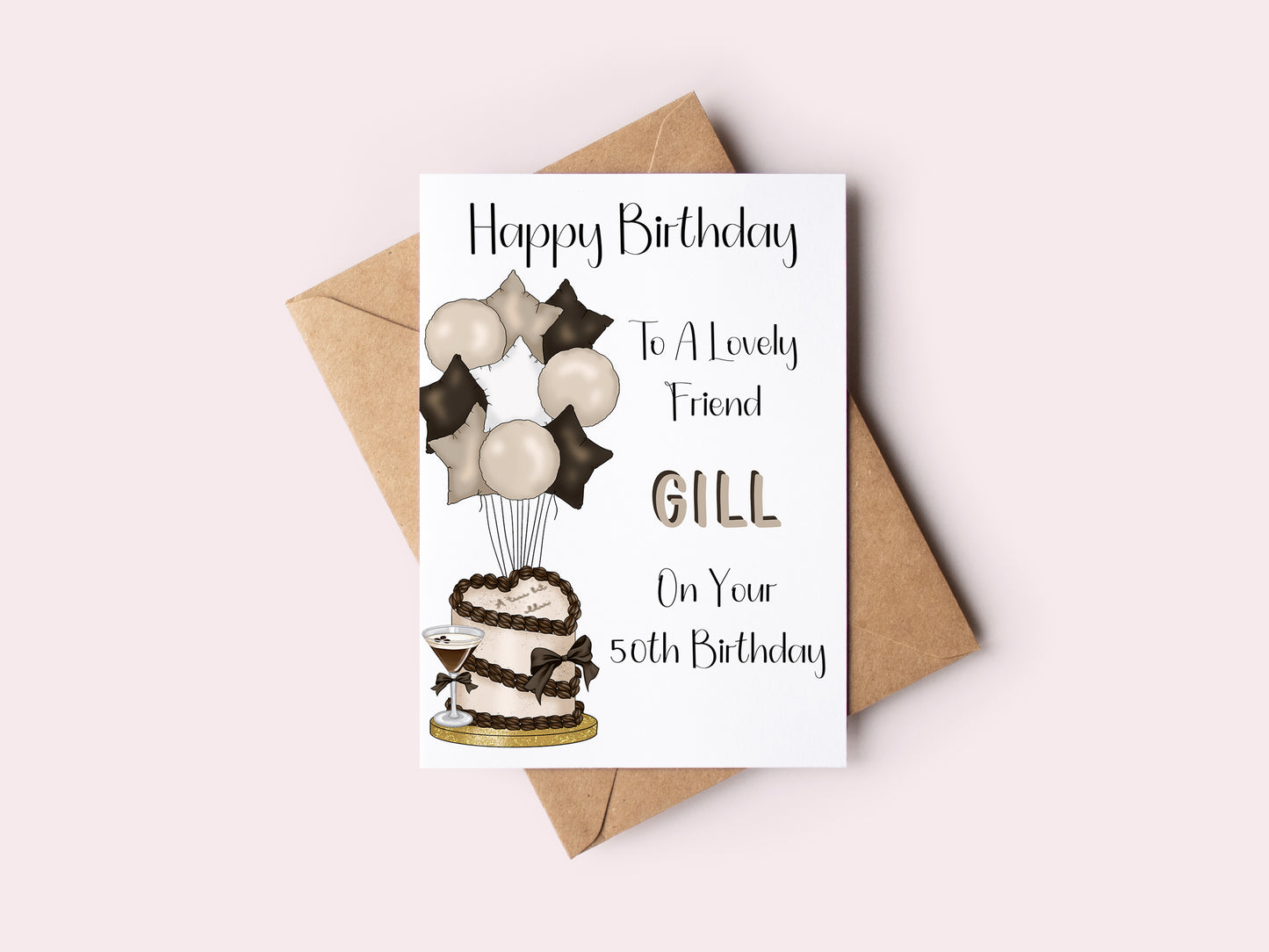 50th Birthday Card for Friend - Any Relation and Age