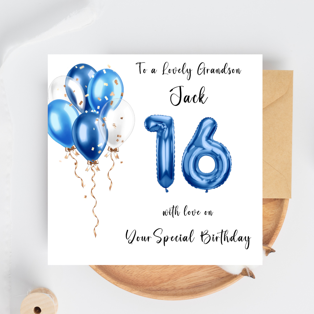 Personalised Birthday Card for Teenager