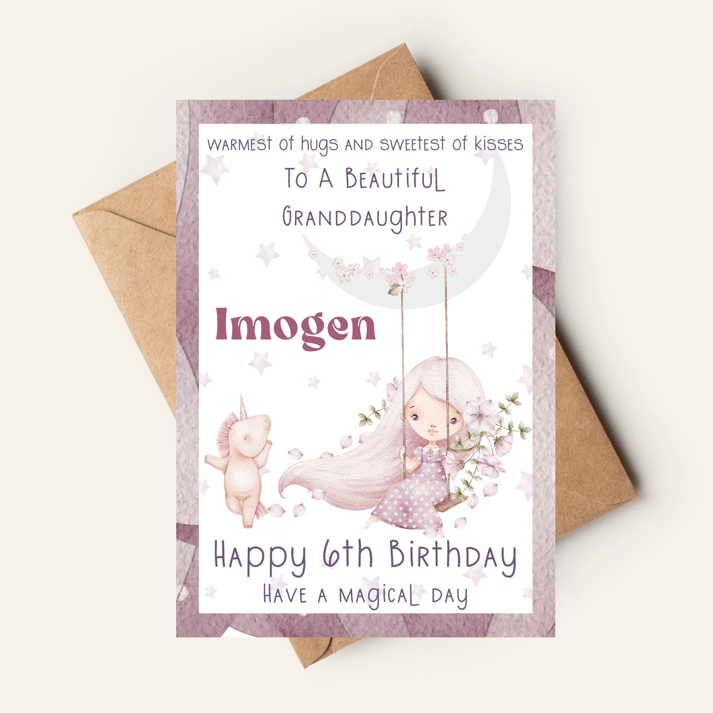 MAGICAL PRINCESS BIRTHDAY CARD FOR GIRLS