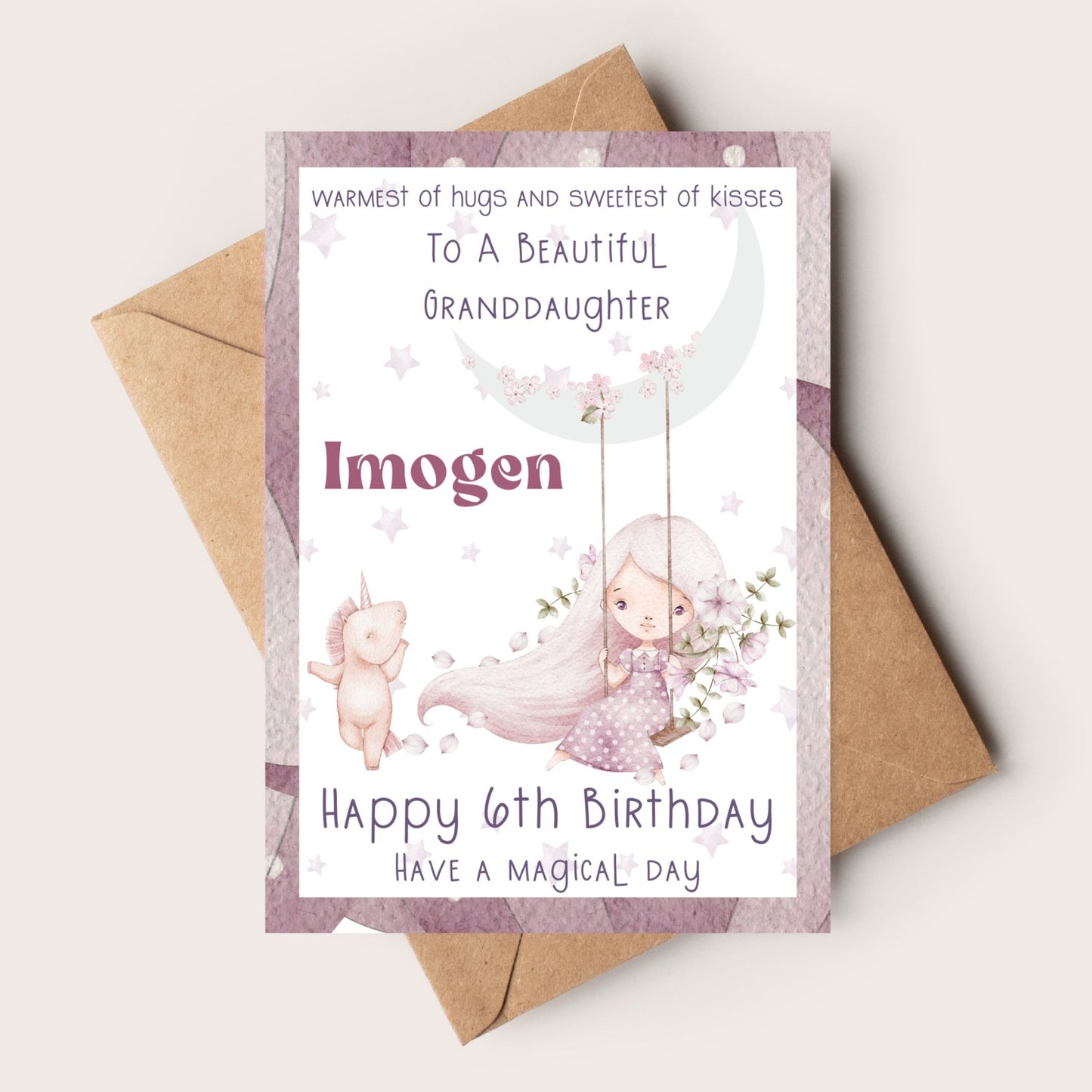 MAGICAL PRINCESS BIRTHDAY CARD FOR GIRLS