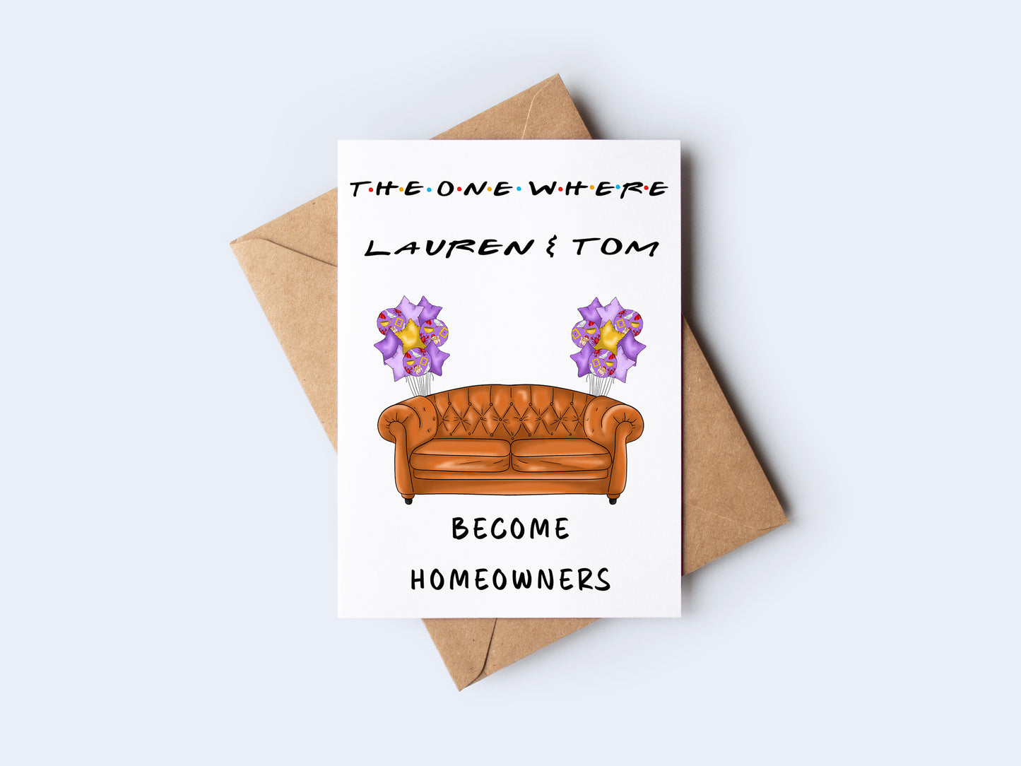 Friends Edition Personalised New Home Greeting Card