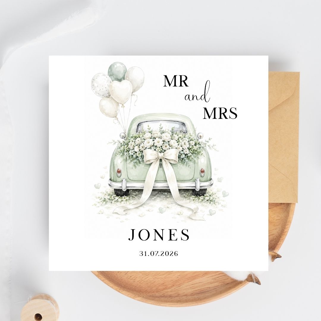 Personalised Newly Weds 2026 Wedding Card