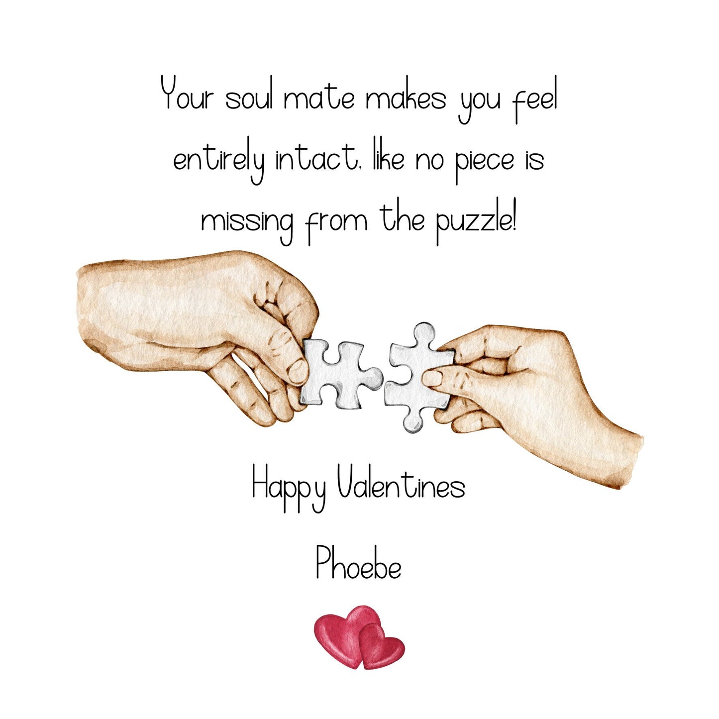 Puzzle Valentine's Love Card