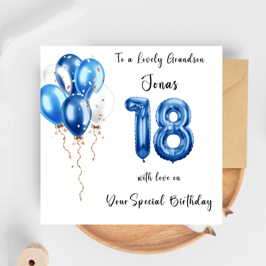 Personalised Birthday Card for Him