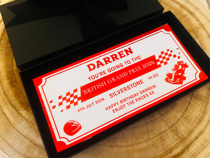 Personalised formula 1 ticket, Formula one  tickets, Surprise Gift  Formula 1, British grand prix ticket, Silverstone grand prix ticket