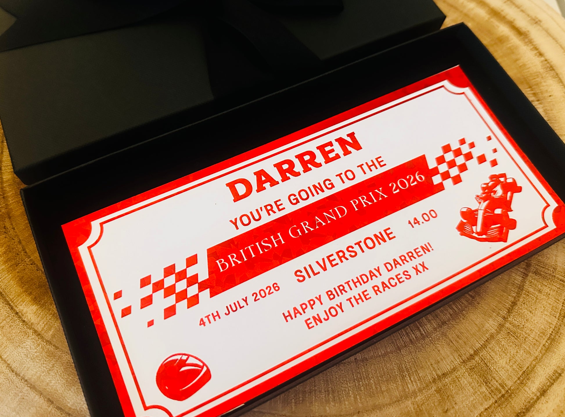 Personalised formula 1 ticket, Formula one  tickets, Surprise Gift  Formula 1, British grand prix ticket, Silverstone grand prix ticket