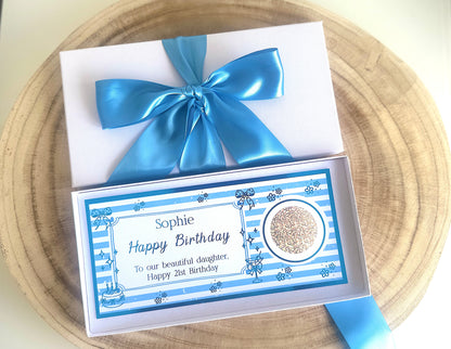 Personalised Birthday Gift Voucher for Her, Concert Ticket Reveal