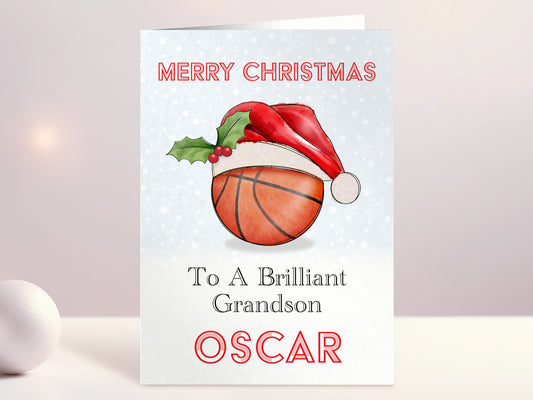 basketball christmas card