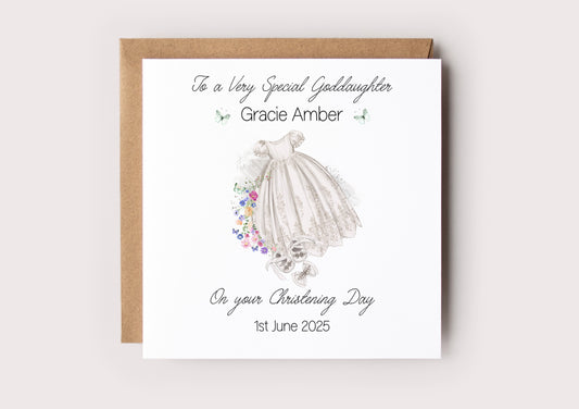 Christening Card For Goddaughter