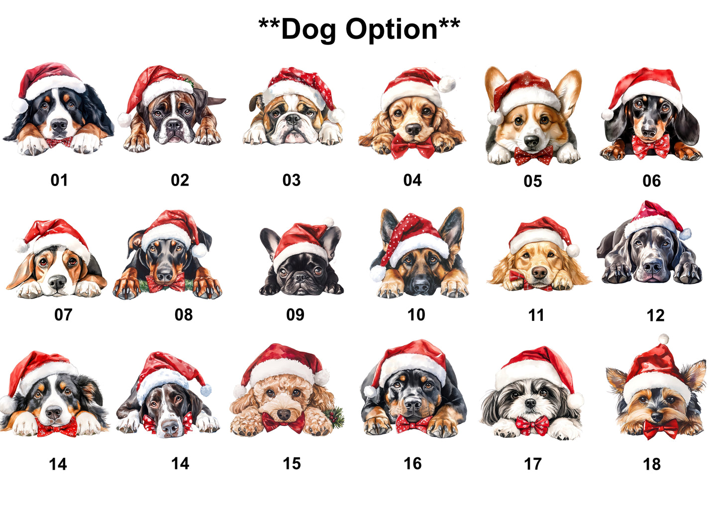 Mum Christmas Card from The Dog Personalised