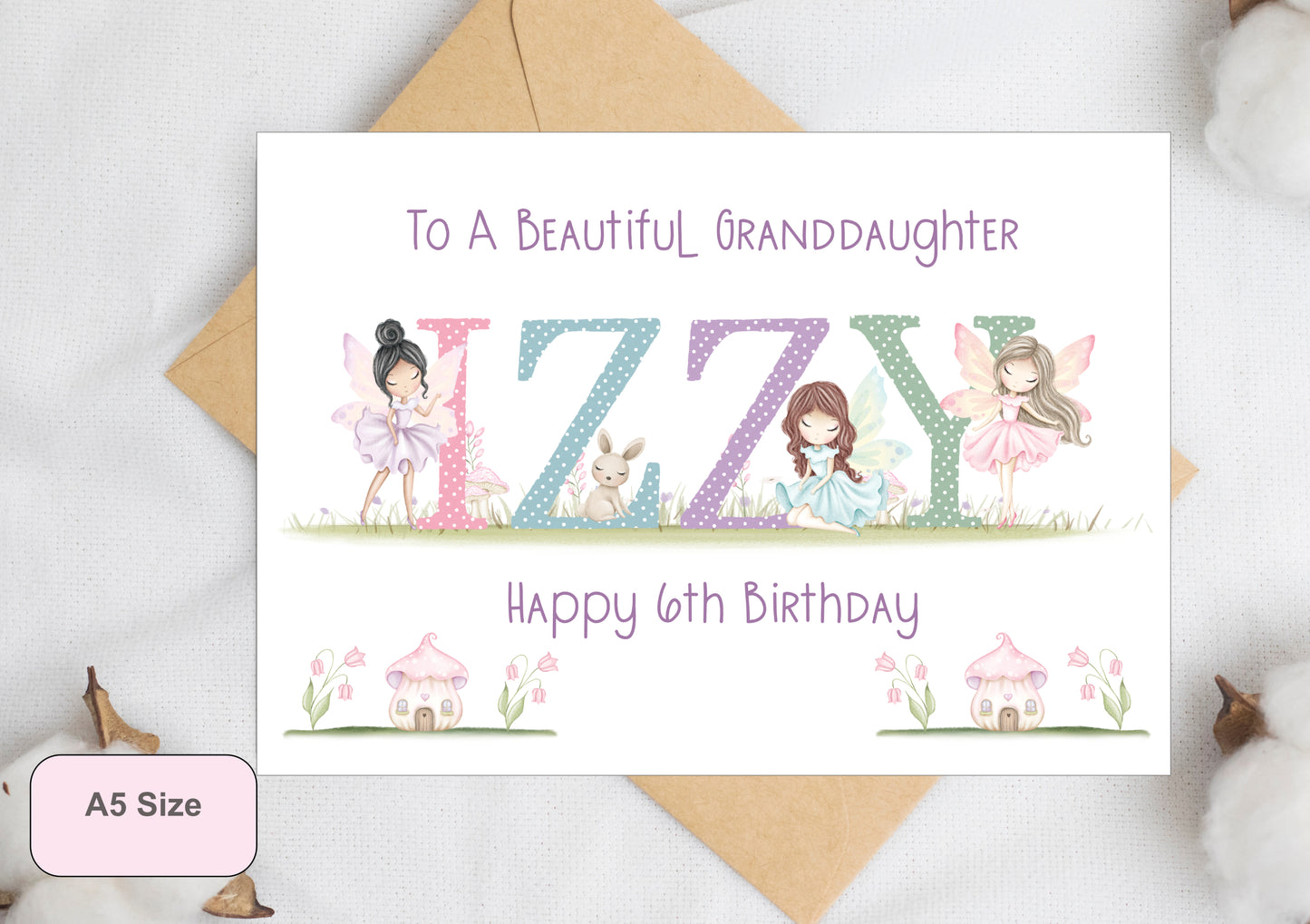 fairy birthday card for girls