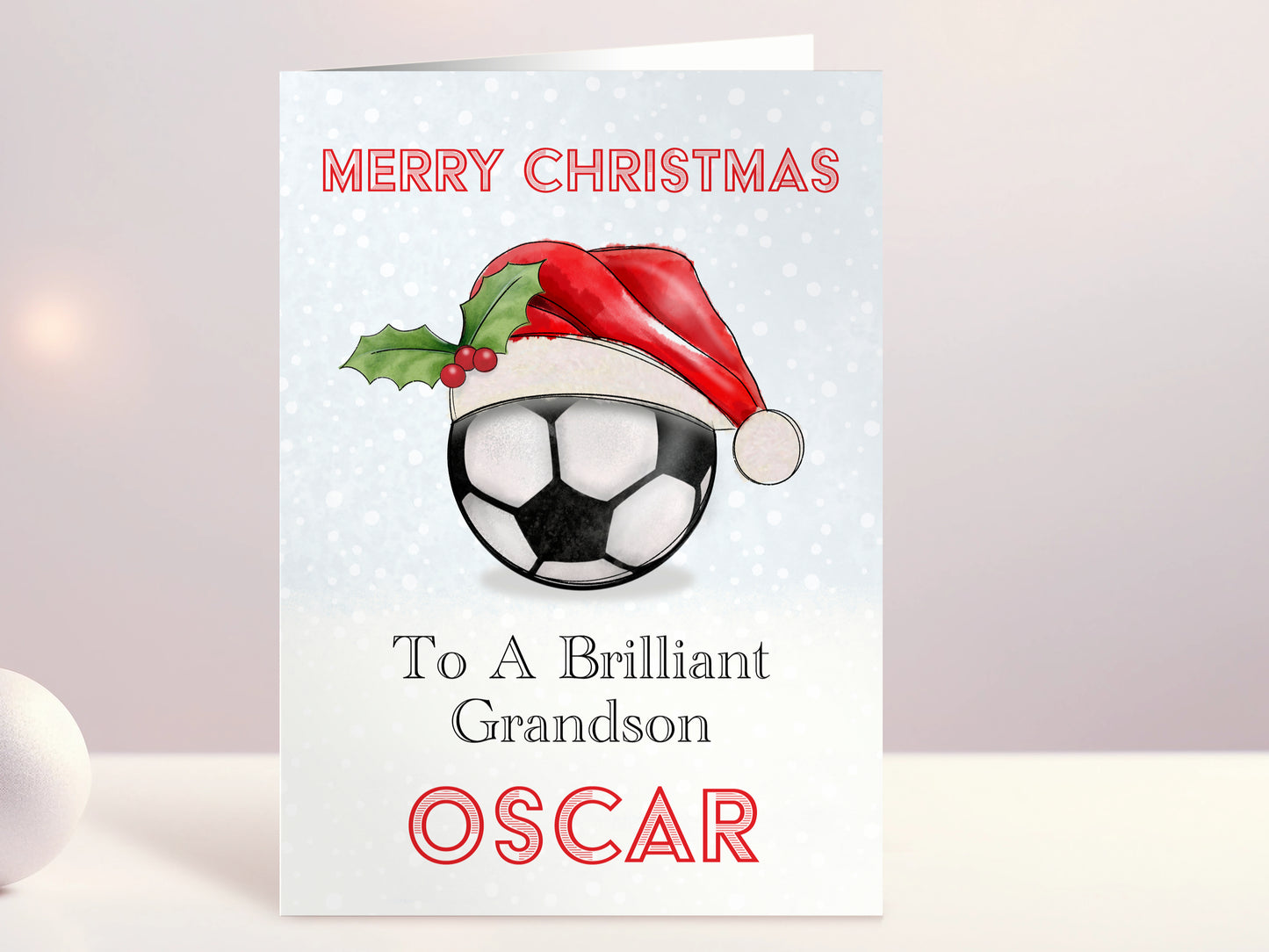 football chrsitmas card
