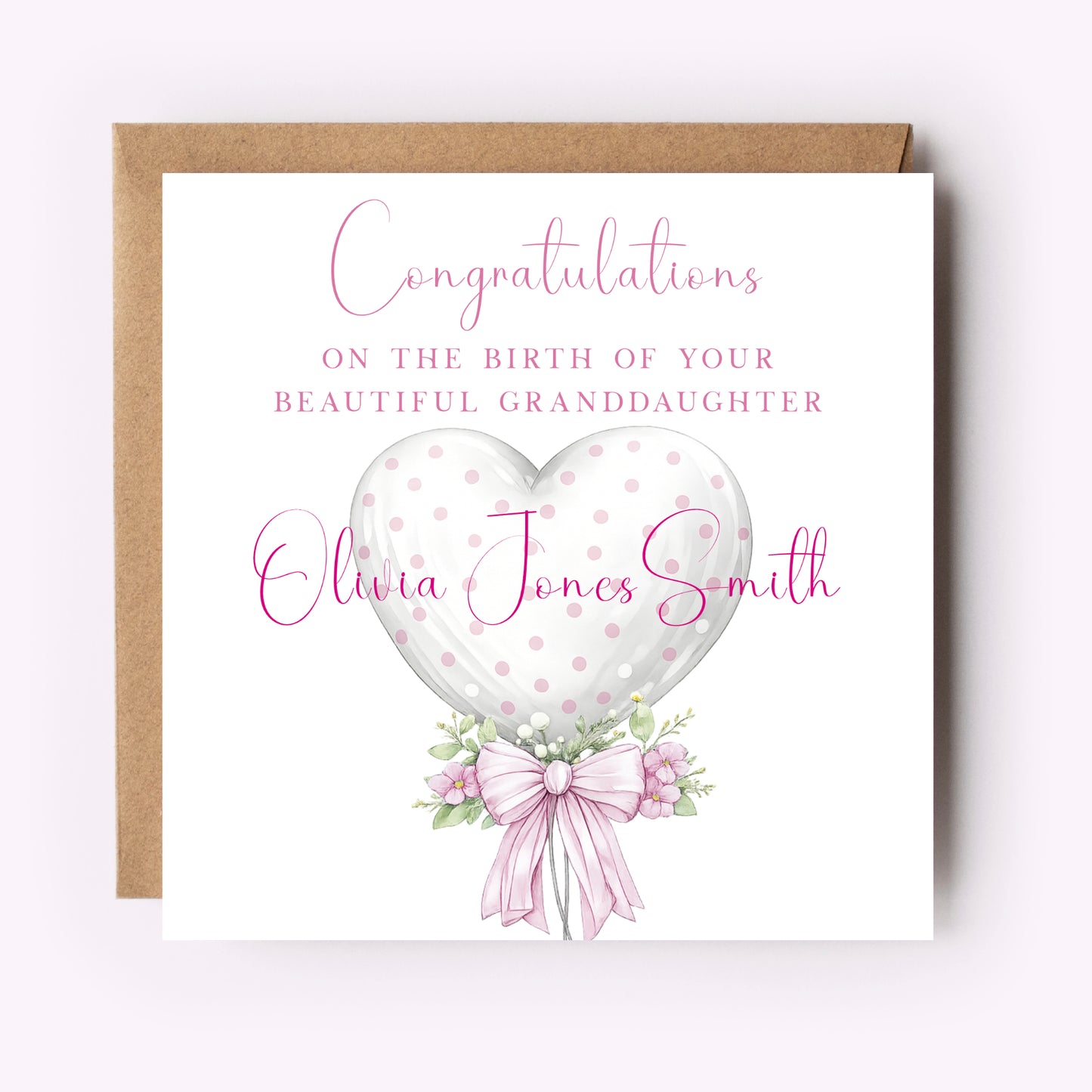 New Baby Granddaughter Card