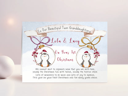 twins christmas card
