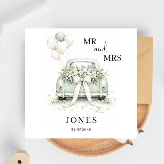 Personalised Newly Weds 2026 Wedding Card