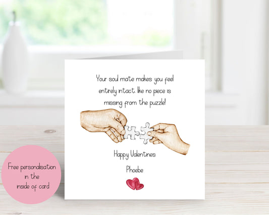Puzzle Valentine's Love Card